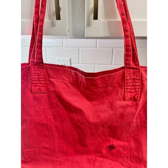 Vintage Esprit Canvas Tote Bag-Red - Picture 12 of 16